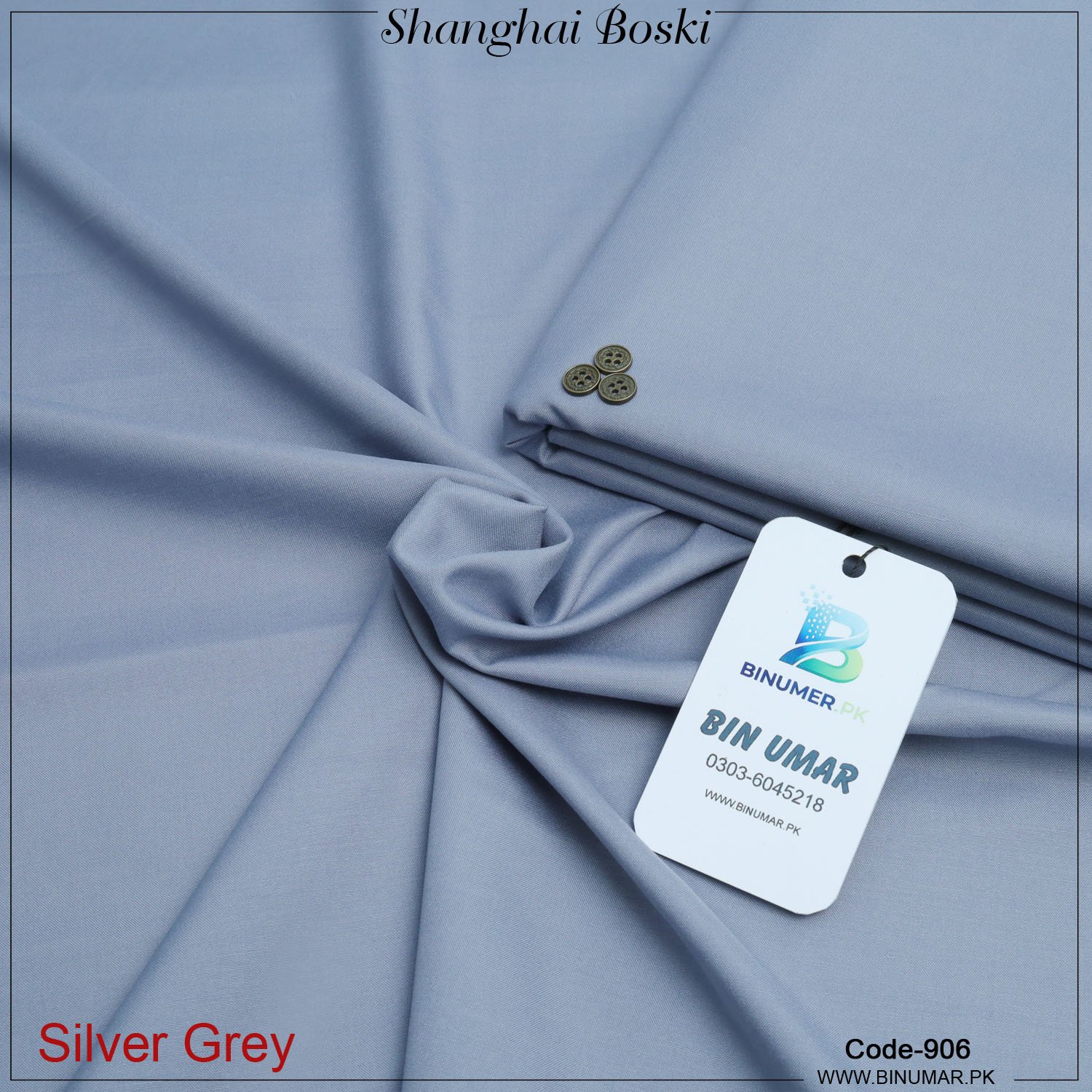 Shanghai Boski-Silver-Grey-906